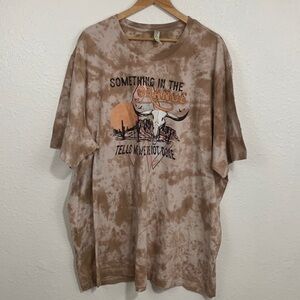 Zach Bryan Mens “Something in the Orange” Tie Dye Graphic T Shirt Multiple Sizes